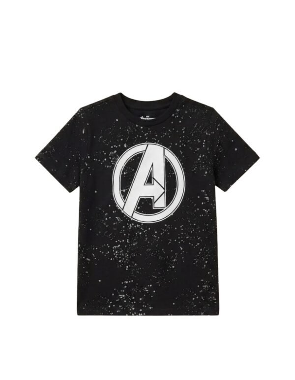 Playera Máscara De Látex Avengers Space Logo Niño Playera Máscara De Látex Avengers Space Logo Niño