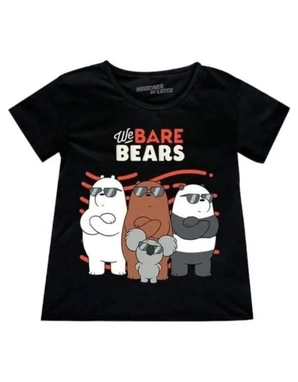 Playera Máscara De Látex Bare Bears Mujer