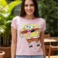 Playera Máscara De Látex Silly Bob Mujer