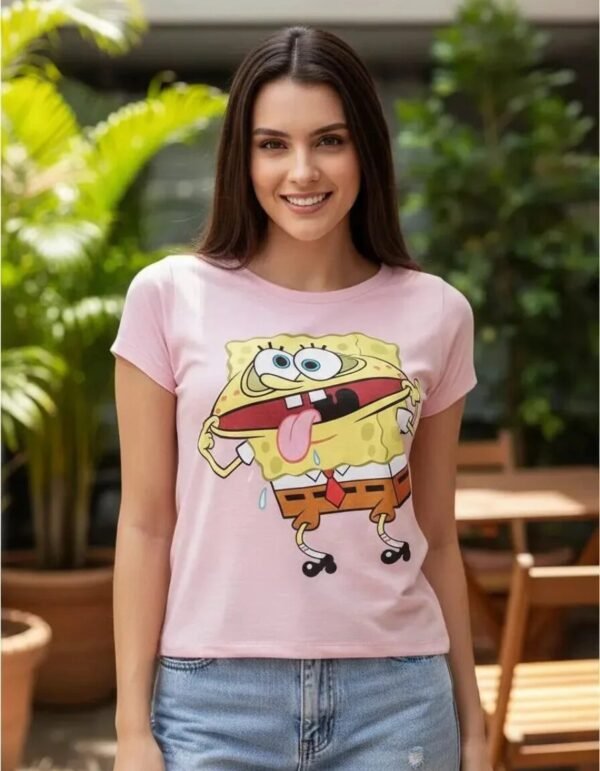 Playera Máscara De Látex Silly Bob Mujer