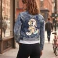 Jacket Máscara De Látex Lola Bunny Denim Jacket Mujer