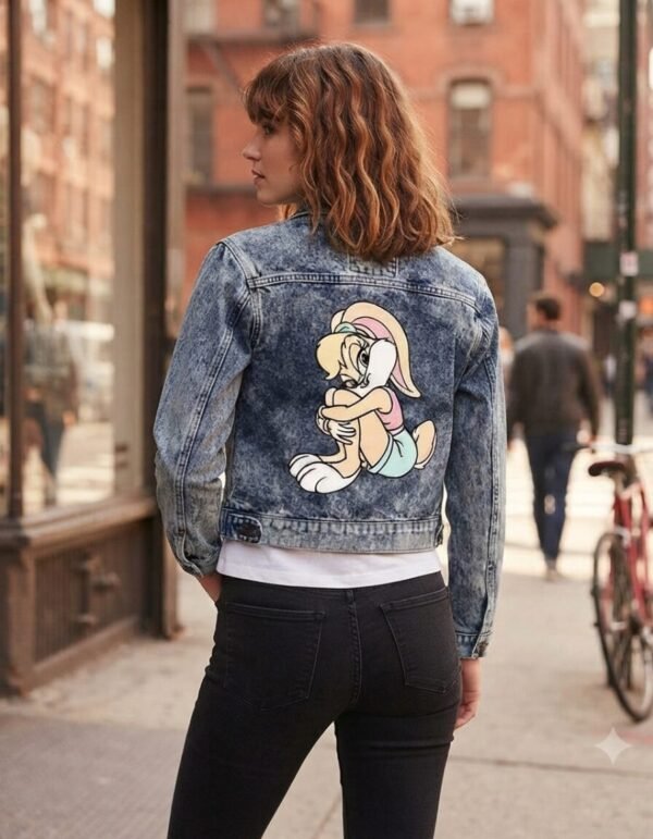Arged Trendy (896 x 1152 px) - 2026-07-15T233039.792 Jacket Máscara De Látex Lola Bunny Denim Jacket Mujer