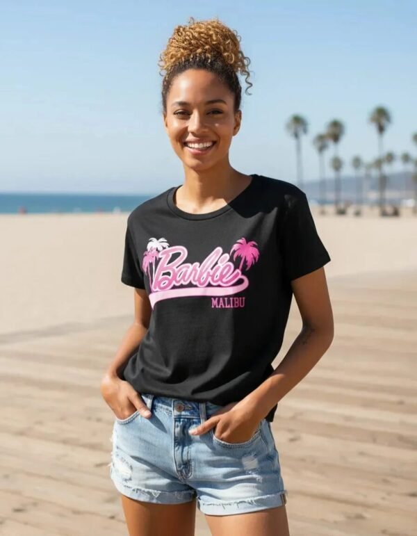 Playera Máscara De Látex Malibu Party Mujer Playera Máscara De Látex Malibu Party Mujer