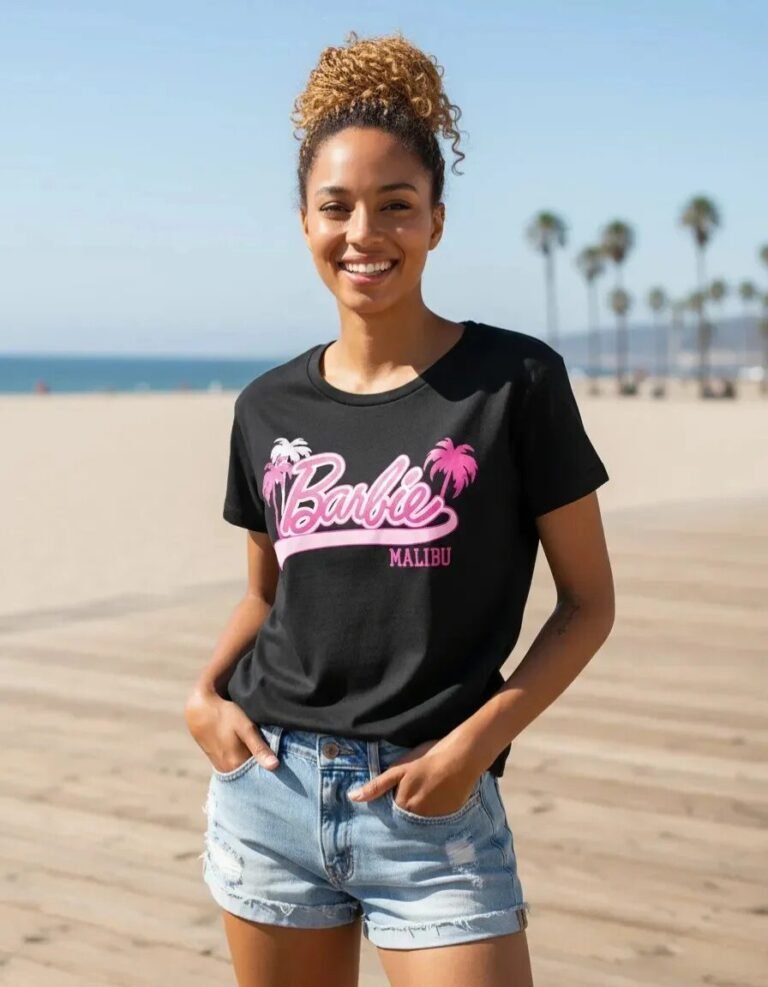 Playera Máscara De Látex Malibu Party Mujer