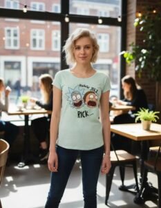Playera Máscara De Látex Awww Jeez! Mujer