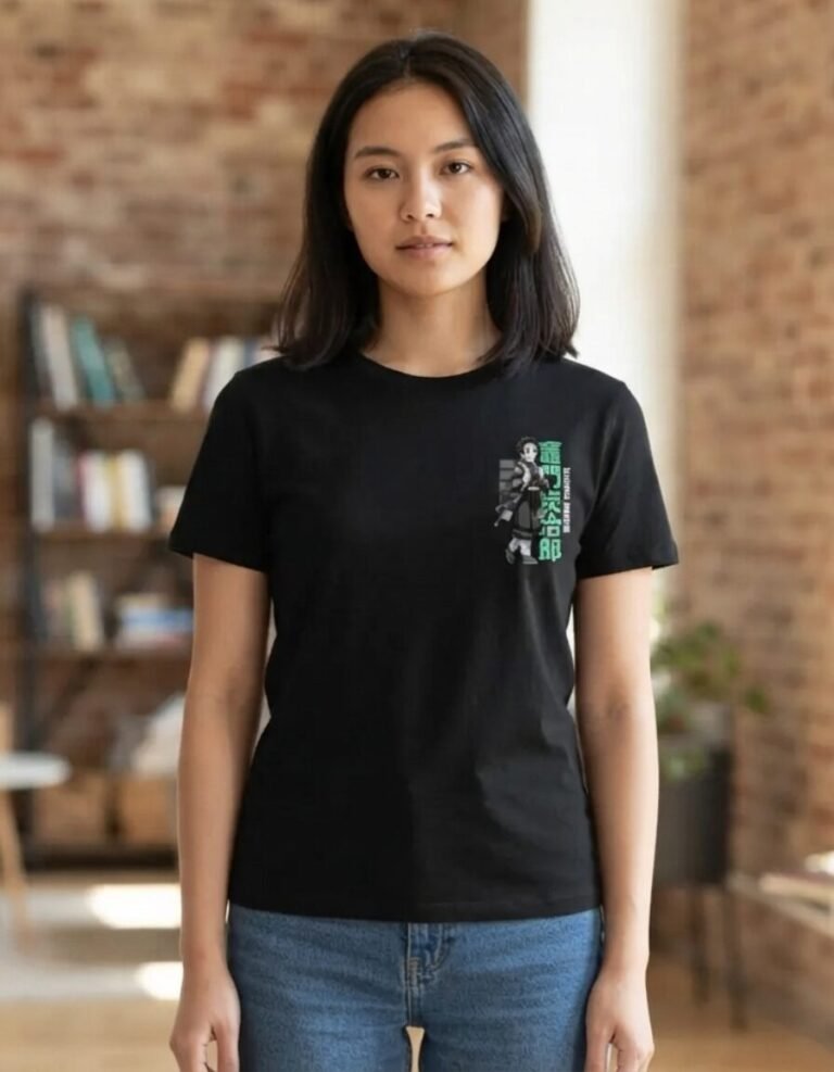 Playera Máscara De Látex Demon Slayer Tanjiro Kamado Mujer