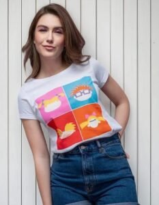 Playera Máscara De Látex Nick Pop Mujer