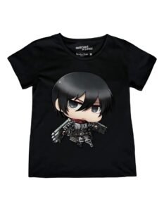 Playera Máscara De Látex Mikasa Chibi Mujer