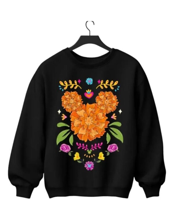 Pullover Máscara De Látex Mickey Cempasúchil Mujer