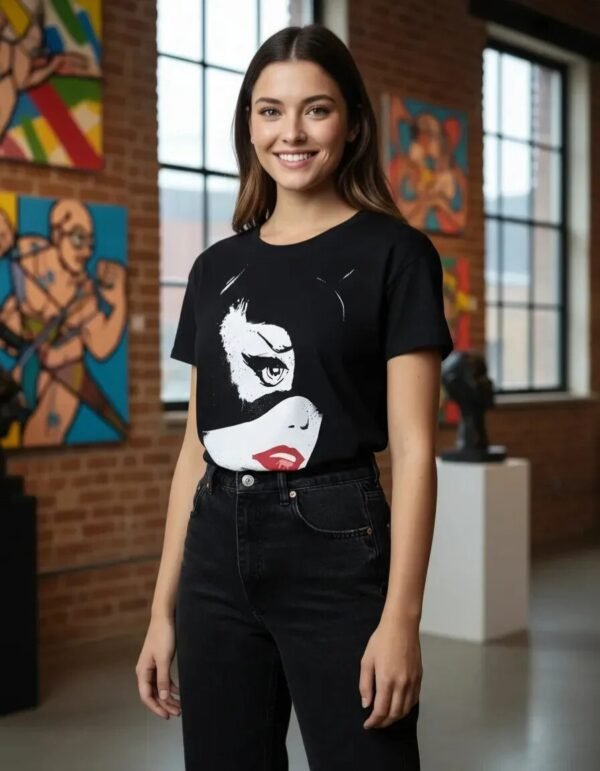 Playera Máscara De Látex Selina Kyle Mujer Playera Máscara De Látex Selina Kyle Mujer