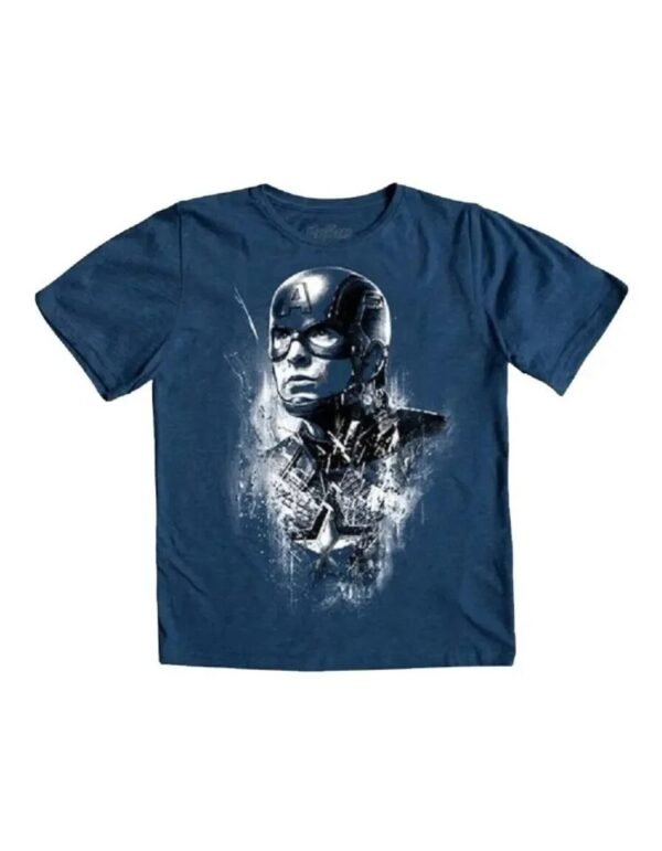 Playera Máscara De Látex Captain Steve Rogers Niño