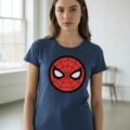 Playera Máscara De Látex Spidey Emoji Mujer