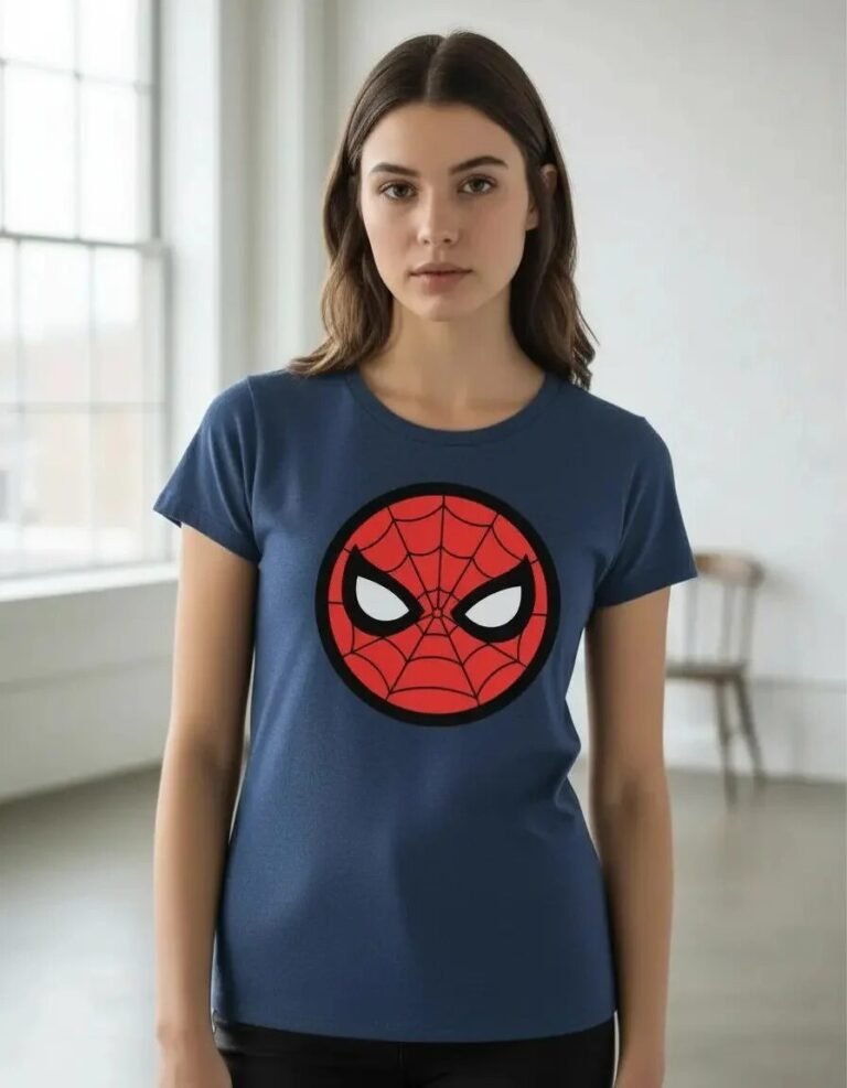 Playera Máscara De Látex Spidey Emoji Mujer