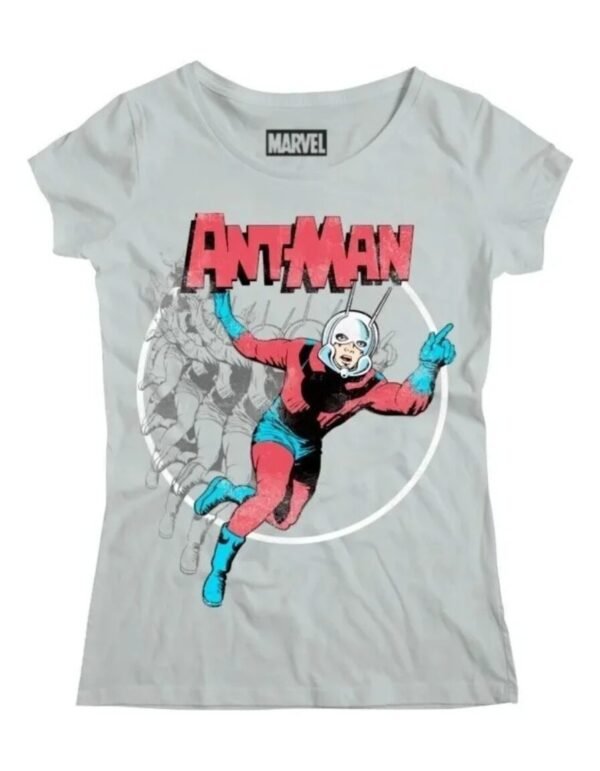 Playera Máscara De Látex Ant-man Retro Mujer Playera Máscara De Látex Ant-man Retro Mujer