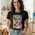 Playera Máscara De Látex Birds Of Prey Poster Mujer