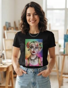 Playera Máscara De Látex Birds Of Prey Poster Mujer