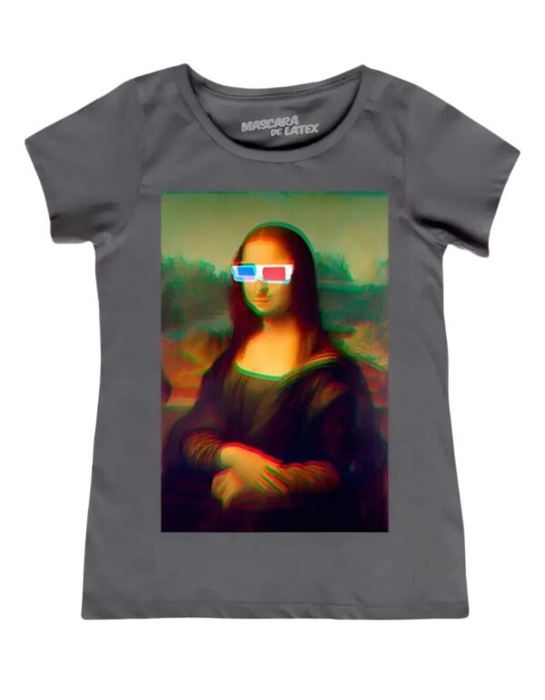 Playera Máscara De Látex Mona 3d Mujer