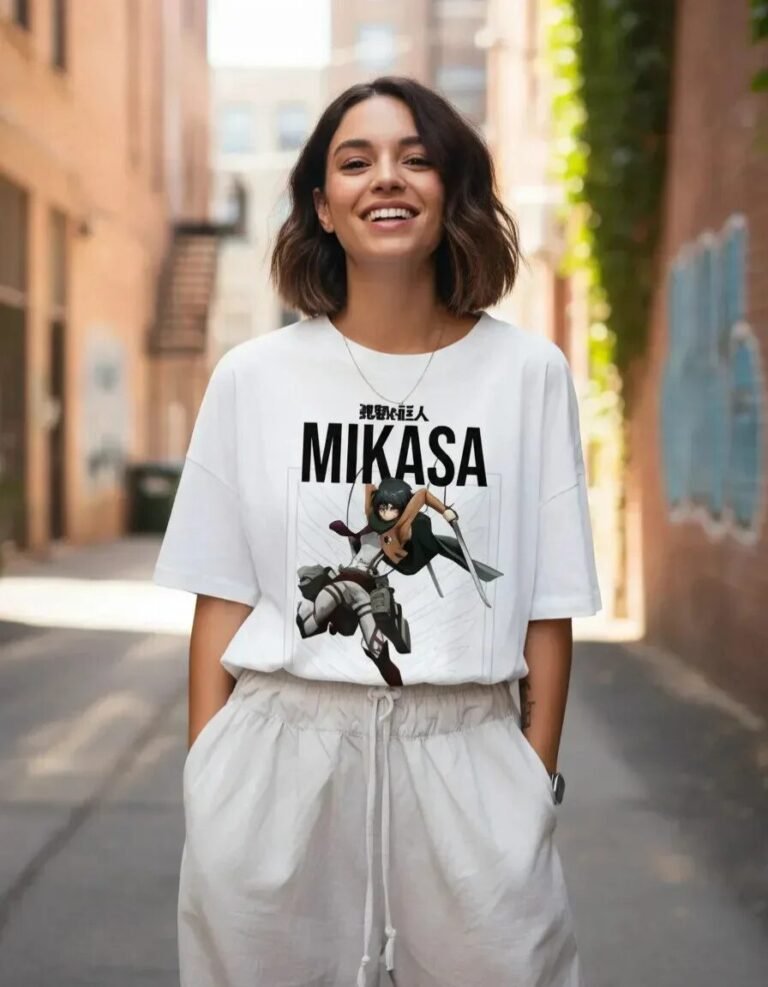 Playera Máscara De Látex Mikasa Ackerman Mujer