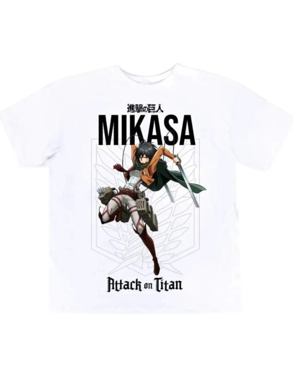 Playera Máscara De Látex Mikasa Ackerman Mujer