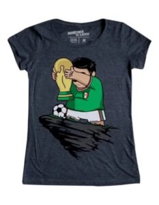 Playera Máscara De Látex El Rey Del Futbol Mujer