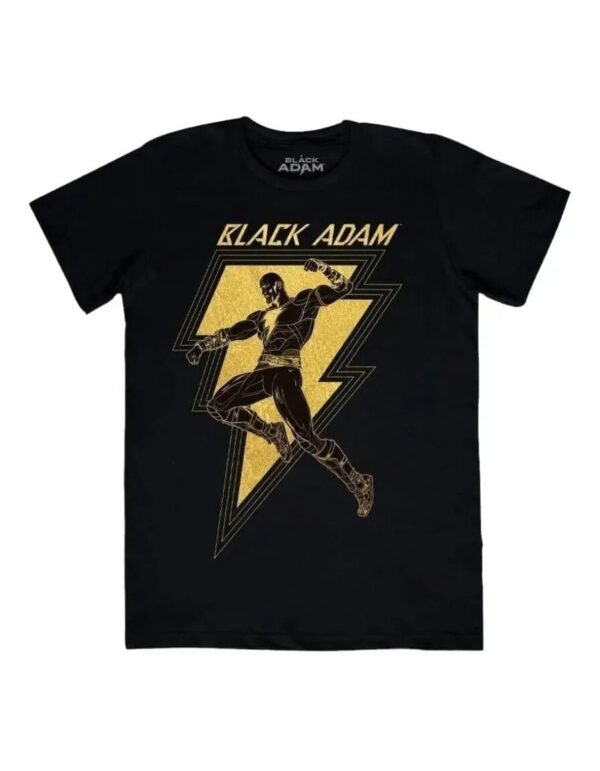Playera Máscara De Látex Black Adam Hombre Playera Máscara De Látex Black Adam Hombre