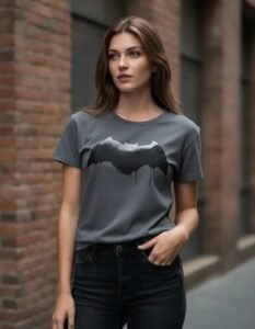 Playera Máscara De Látex Jl Batman Mujer