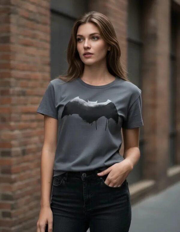 Playera Máscara De Látex Jl Batman Mujer Playera Máscara De Látex Jl Batman Mujer