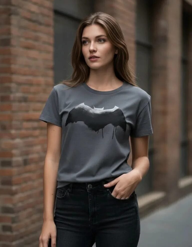 Playera Máscara De Látex Jl Batman Mujer