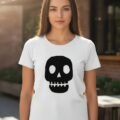 Playera Top Máscara De Látex La Calaca Mujer