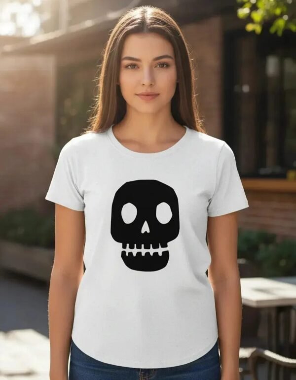 Playera Top Máscara De Látex La Calaca Mujer Playera Top Máscara De Látex La Calaca Mujer