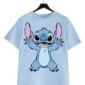Playera Máscara De Látex Disney Stitch Hug Mujer
