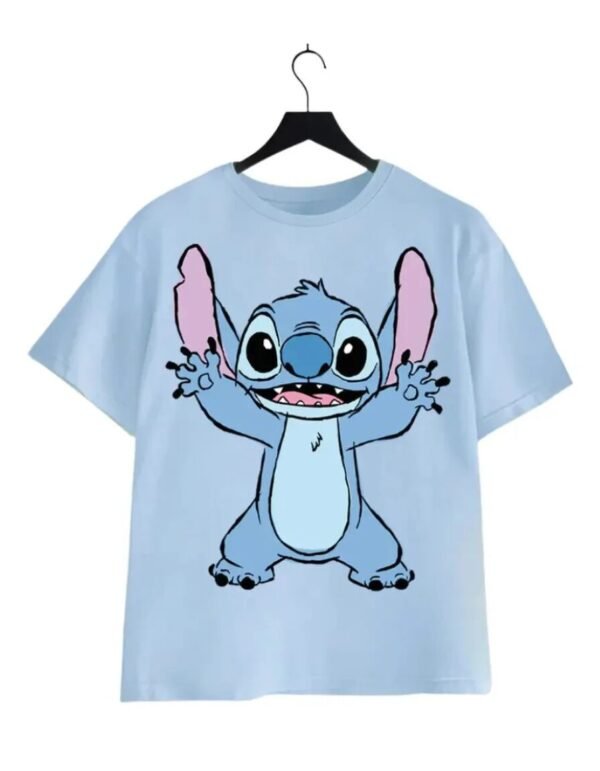 Playera Máscara De Látex Disney Stitch Hug Mujer