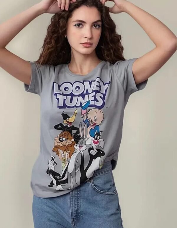 Playera Máscara De Látex Looney Folks Mujer Playera Máscara De Látex Looney Folks Mujer