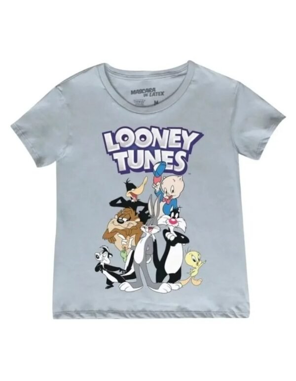 Playera Máscara De Látex Looney Folks Mujer Playera Máscara De Látex Looney Folks Mujer