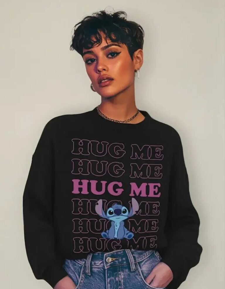 Pullover Máscara De Látex Disney Stitch Hug Me Mujer