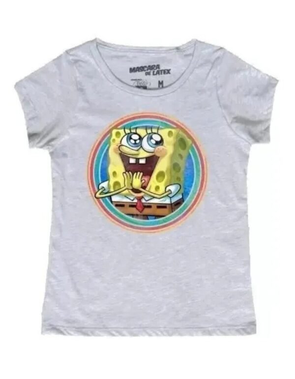 Playera Máscara De Látex Squarepants Mujer