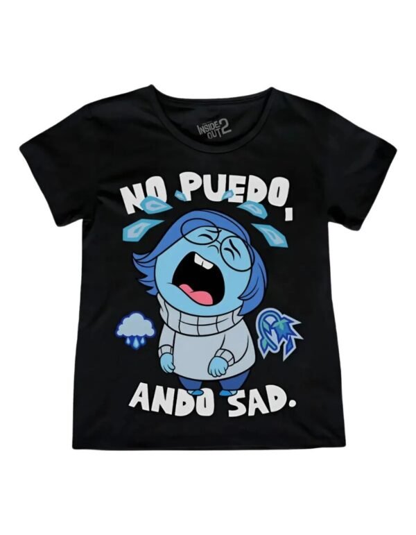 Playera Máscara De Látex Tristeza Mujer