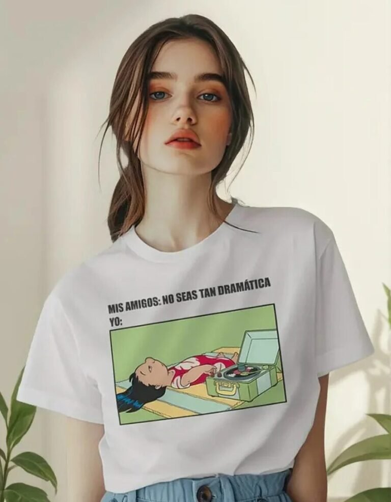 Playera Máscara De Látex Stitch Drama Mode On Mujer