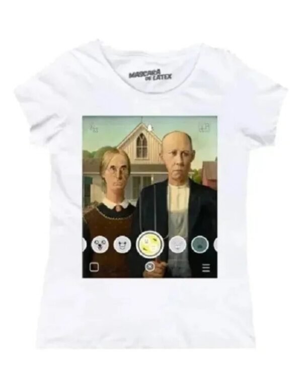 Playera Máscara De Látex Snap Gothic Mujer
