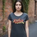 Playera Máscara De Látex Street Fighter Logo Mujer