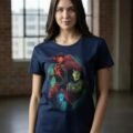 Playera Máscara De Látex Illusion Of Control Mujer