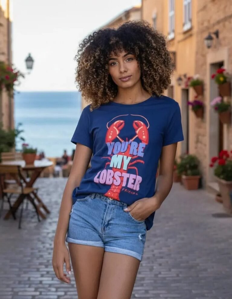 Playera Máscara De Látex Lobster Mujer