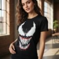 Playera Máscara De Látex Venom Mujer
