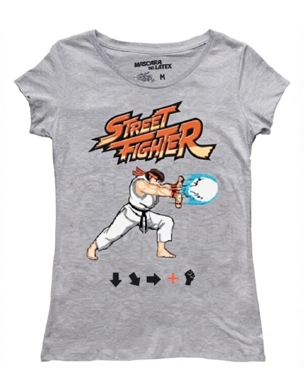 Playera Máscara De Látex Hadouken Mujer Playera Máscara De Látex Hadouken Mujer