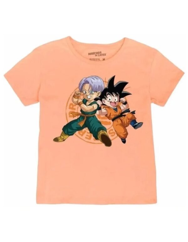 Playera Máscara De Látex Goten Y Trunks Mujer