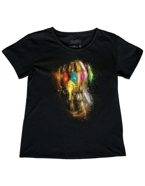 Playera Máscara De Látex Infinity Gauntlet Mujer