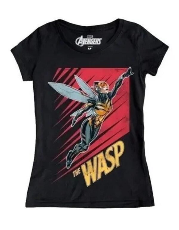 Playera Máscara De Látex The Wasp Mujer Playera Máscara De Látex The Wasp Mujer