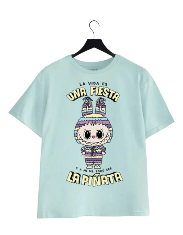 Playera Máscara De Látex La Vida Es Una Fiesta Mujer