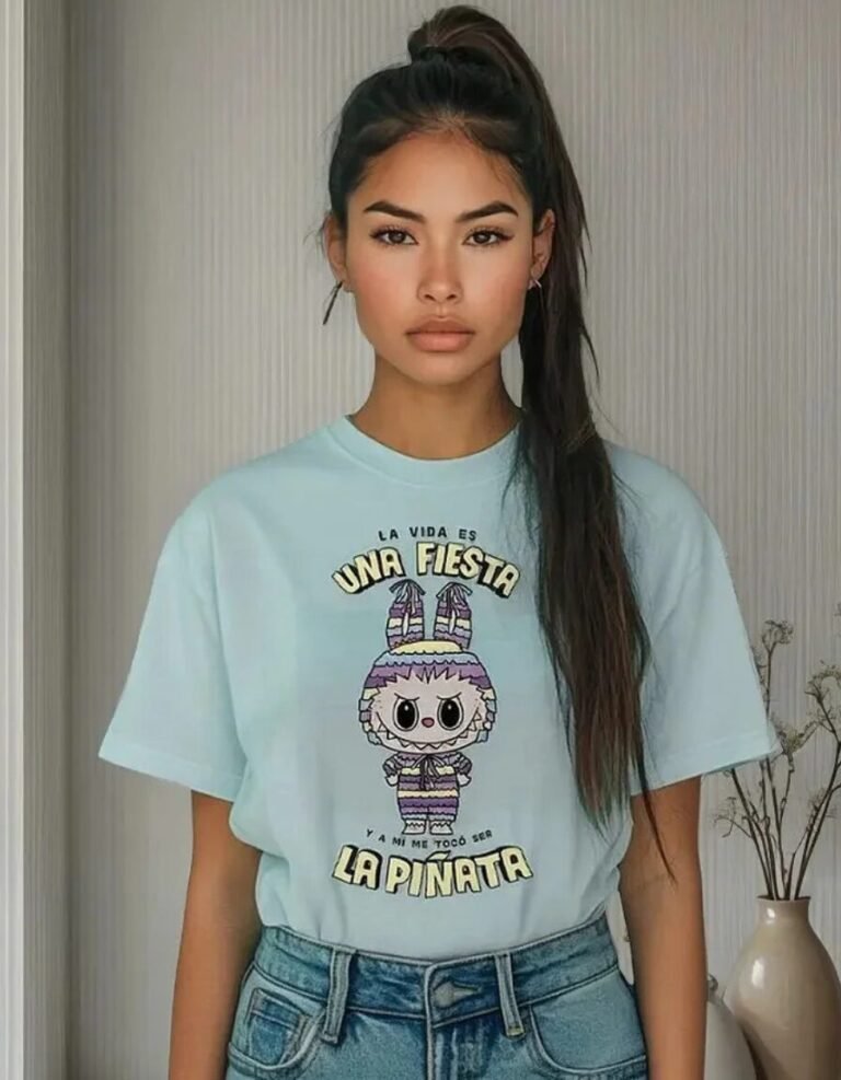 Playera Máscara De Látex La Vida Es Una Fiesta Mujer