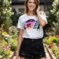 Playera Máscara De Látex E.t. Moon Trip Mujer